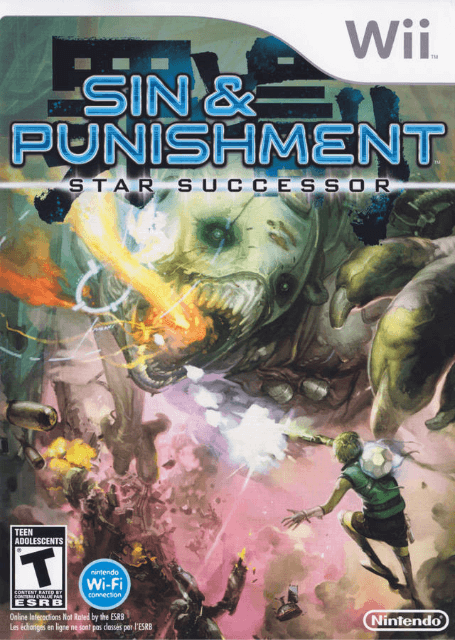 Sin and Punishment: Successor of the Skies box art for Wii